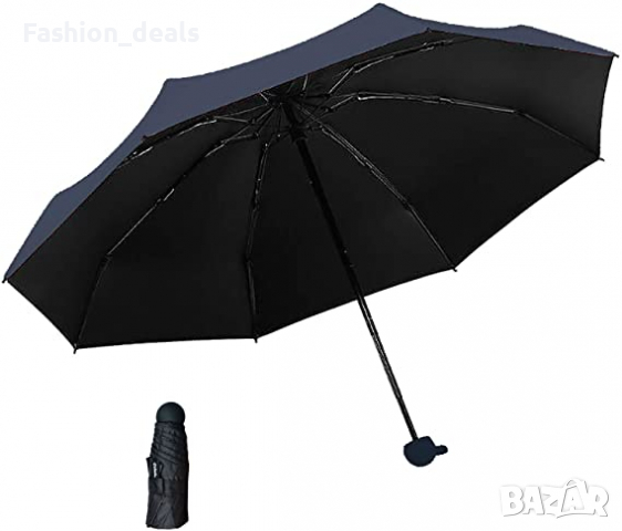Нов сгъваем ултра лек преносим чадър предпазва от слънце и дъжд, снимка 3 - Други - 36378448
