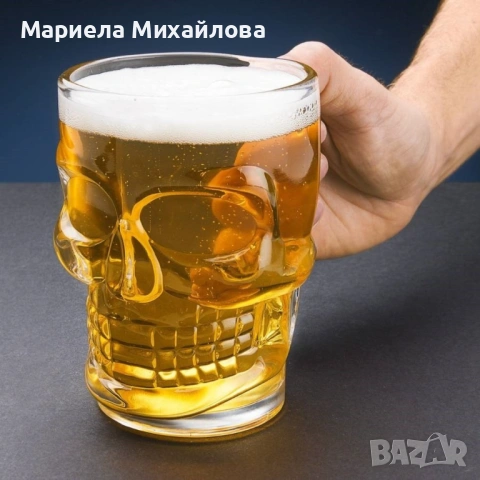 Уникална стъклена халба - 2бр. ПРОМОЦИЯ, снимка 10 - Чаши - 53192261