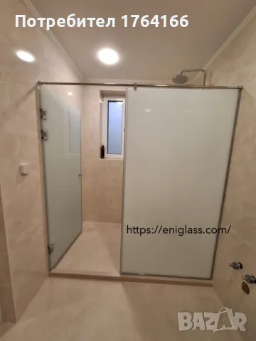 Паравани стъклени врати стъклени прегради, снимка 2 - Душ кабини и вани - 49826289