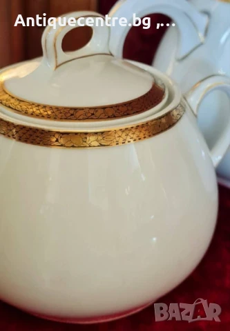 EPIAG D.F.,  Чехословакия. Елегантелен комплект за чай ,капучино  за 6 души. , снимка 4 - Сервизи - 50998604