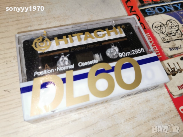 HITACHI DL 60-ORIGINAL TAPE-MADE IN JAPAN 1312252202, снимка 3 - Аудио касети - 52777581