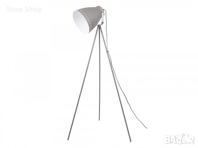 Дизайнерска лампа Подова лампа LEITmotiv Mingle 3 крака метал сива, никел