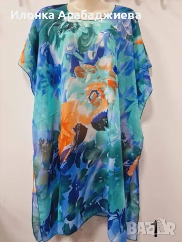 Дамска плажна туника с изкусителни принтове, снимка 2 - Туники - 49411411