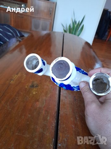 Стар порцеланов Свещник, снимка 6 - Антикварни и старинни предмети - 39375859