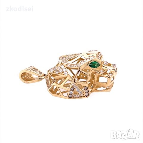 Златен медальон Cartier 4,53гр. 14кр. проба:585 модел:20208-3, снимка 4 - Колиета, медальони, синджири - 43370520