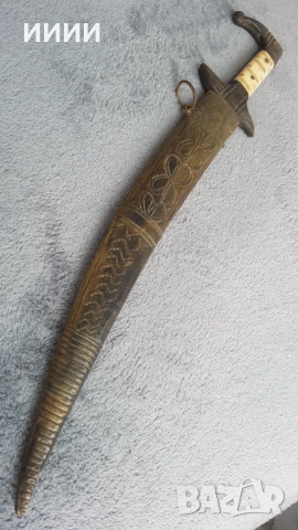 Османски ханджар кама нож , снимка 2 - Антикварни и старинни предмети - 53343126