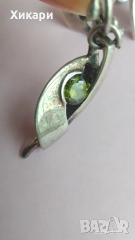 Сребърен комплект с Аквамарин/Сребърен комплект с Оливин, снимка 16 - Бижутерийни комплекти - 51743177