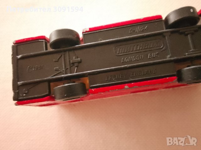 СТАРА МЕТАЛНА КОЛИЧКА ДВУЕТАЖЕН АВТОБУС LONDON BUS, снимка 4 - Колекции - 43450746