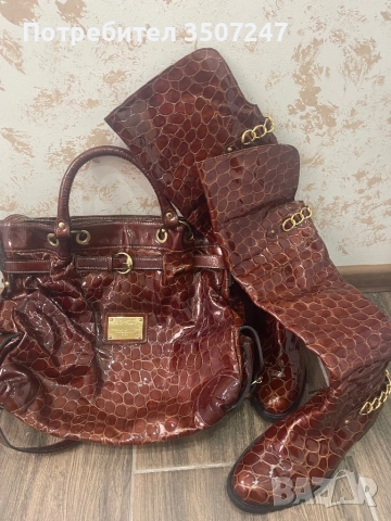 Комплект чанта с ботуши, снимка 7 - Чанти - 53234442