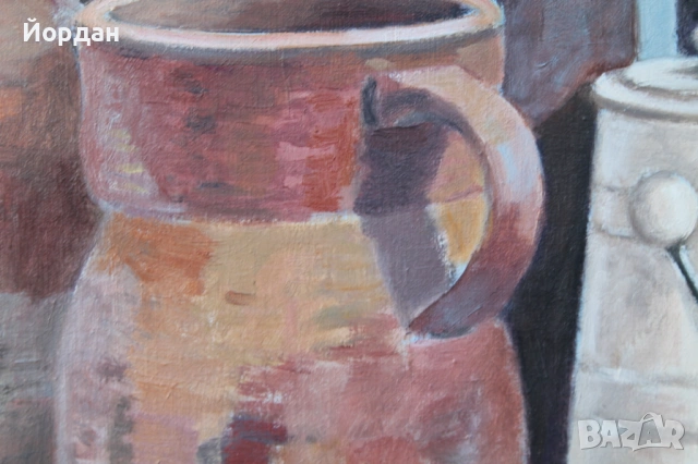 Натюрморт  масло върху платно, снимка 3 - Картини - 53113462