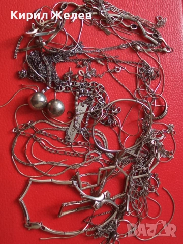 100 грама сребърни накити за поправка за части за реставрация или материал 51431, снимка 5 - Бижутерийни комплекти - 51952157