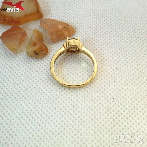 Пръстен с 14К златно покритие 224836, снимка 2 - Пръстени - 52918248