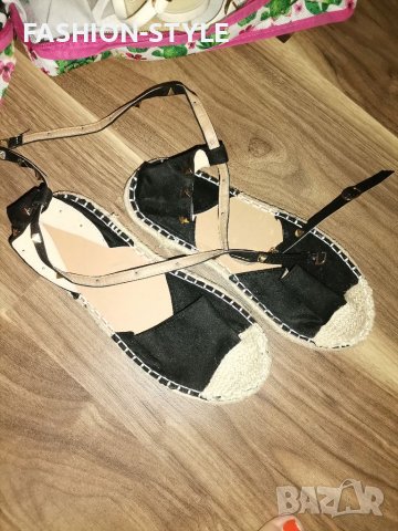 Черни сандали интересен модел, снимка 7 - Сандали - 37297158
