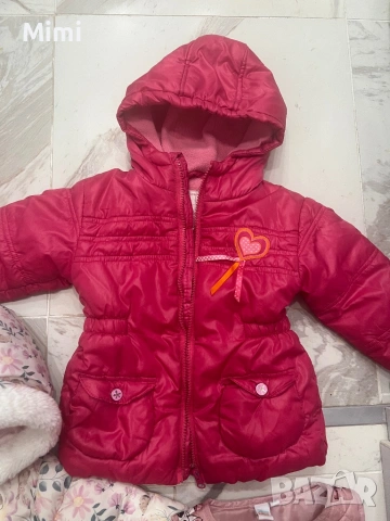 3ч Лот Зимни Бебешки якета+Елек ръст 86, снимка 12 - Жилетки и елечета за бебе - 48427934