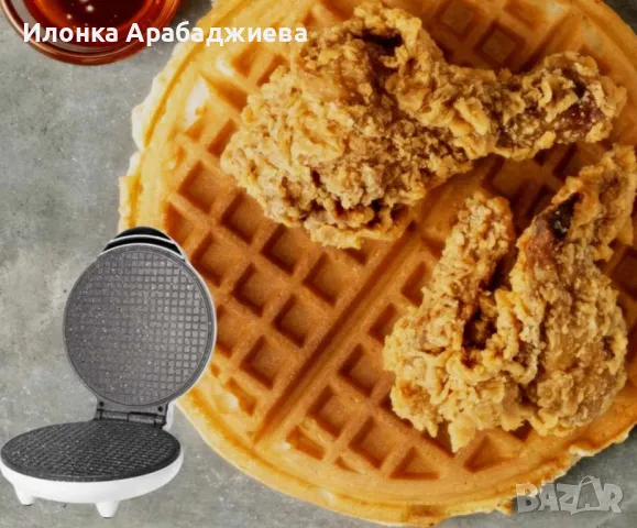 Кръгъл уред за приготвяне на гофрети Lexical LWM-2403, снимка 4 - Други стоки за дома - 48507558