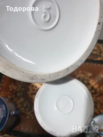 Старинен порцеланов лот със седефен отблясък  от началото на ХIX-ти век, снимка 7 - Сервизи - 48653869