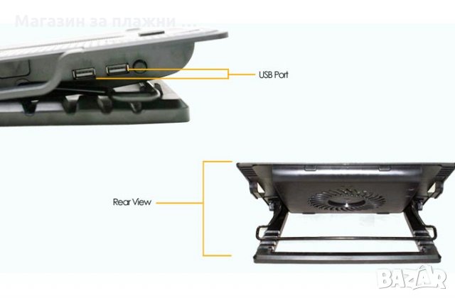 Охладител за лаптоп Ergonomic, снимка 13 - Лаптоп аксесоари - 28460464