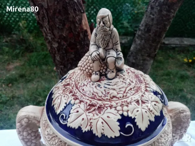 Винтидж немска керамика - сервиз за глювайн за 12 !, снимка 5 - Антикварни и старинни предмети - 47390083