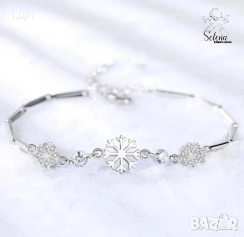 Гривна от медицинска стомана „Снежинка“