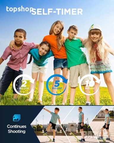 48MP UHD цифрова камера: PEEIPM Vlogging камерата използва най-новата CMOS система за измерване..., снимка 2 - Камери - 51572509