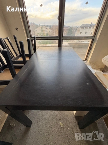 Разтегателна трапезна дървена маса, снимка 2 - Маси - 53420097