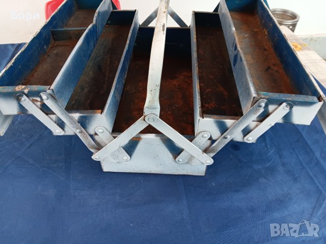 Стар метален куфар за инстументи, снимка 4 - Куфари с инструменти - 43398478