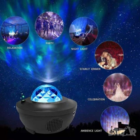 Лампа прожектор с дистанционно Starry Projector Light, снимка 1