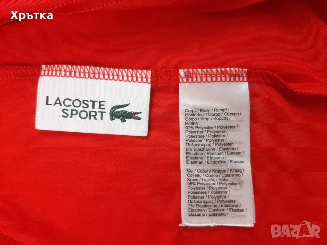 Lacoste x Djokovic - Оригинална мъжка тениска с яка размер L, снимка 14 - Тениски - 50581150