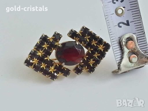 стара брошка с гранати, снимка 6 - Антикварни и старинни предмети - 28684290