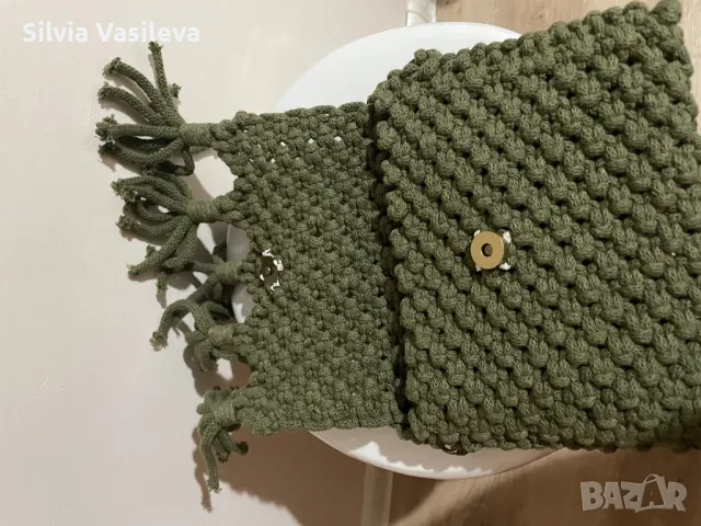 Handmade чанта от макраме, снимка 5 - Чанти - 47609463