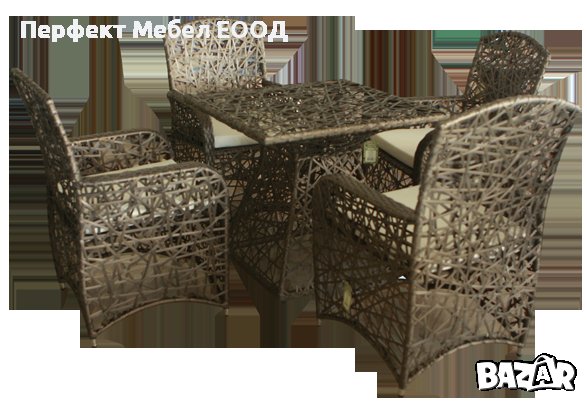 Луксозни комплекти от изкуствен ратан и масив бук за градина, снимка 8 - Дивани и мека мебел - 38232666