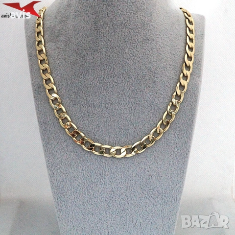 Синджир с 14К златно покритие 254583, снимка 4 - Колиета, медальони, синджири - 53292589