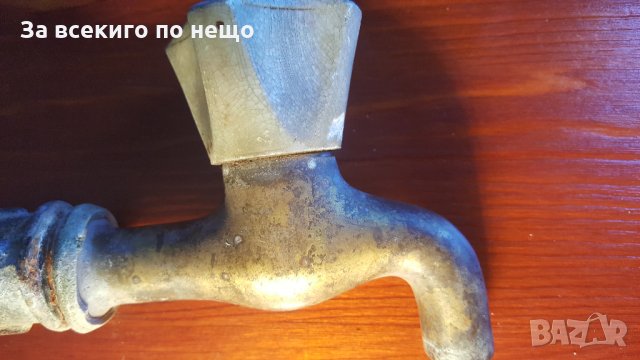 стар месингов кран, снимка 2 - Други ценни предмети - 26464485