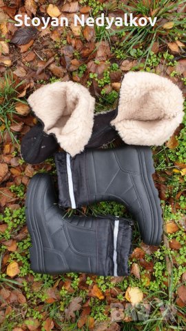 Зимни Олекотени Ботуши с Термо Чорап , снимка 4 - Мъжки ботуши - 26663993