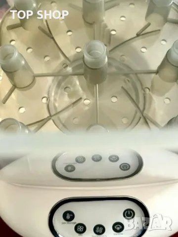 Стерилизатор за големи бебешки бутилки и сушилня 2 в 1 за новородени, снимка 10 - Стерилизатори - 49551768