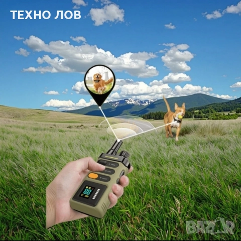 Електронен нашийник за куче професионален от висок клас с голям обхват ДО 2000 метра, снимка 4 - За кучета - 51374144