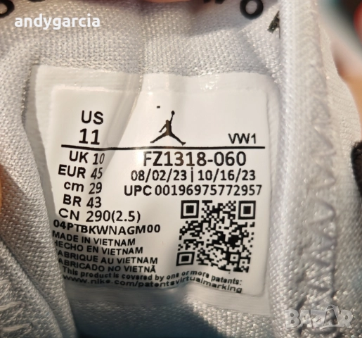 NIKE AIR JORDAN ZION 3 NRG 45-ти номер, стелка 29-см ЧИСТО НОВИ В КУТИЯ, снимка 13 - Маратонки - 52185396