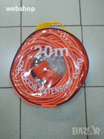 Удължител за контакт Шуко , дължина 10/20/30 метра, оранжев, 16A, 220v, снимка 5 - Други инструменти - 44025083