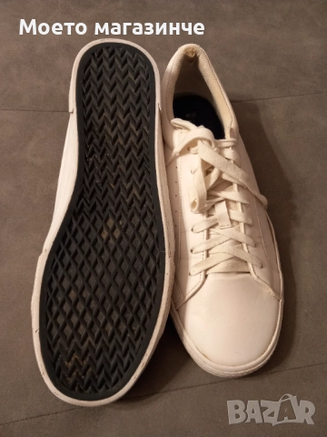 Бели мъжки кецове H&M, № 45, снимка 2 - Ежедневни обувки - 51834745