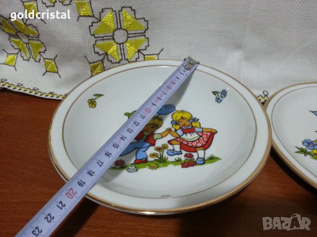 Полски порцелан детски комплект за хранене , снимка 4 - Антикварни и старинни предмети - 43453425