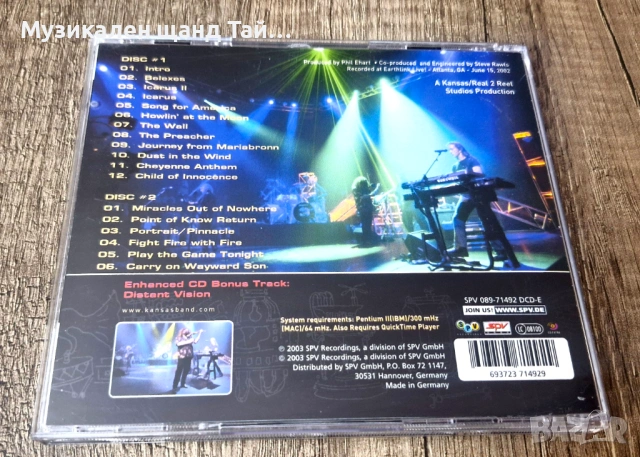 Компакт Дискове - Рок Метъл: Kansas – Device-Voice-Drum - 2 CD, снимка 2 - CD дискове - 53295271