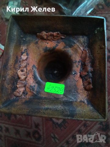 Стар бронзов свещник 42529, снимка 10 - Колекции - 43785647