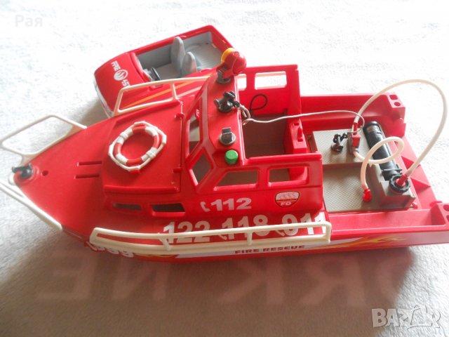 Спасителна лодка playmobil geobra 1999 г, снимка 2 - Колекции - 27009762