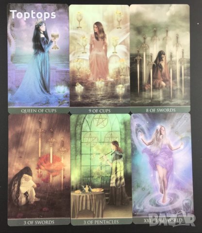 Много красиви 78 Таро карти: Arcanum Tarot & Thelema Tarot, снимка 5 - Карти за игра - 33678109