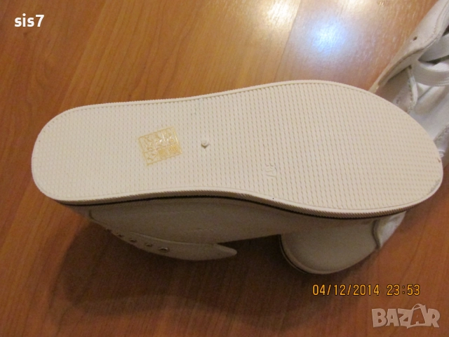 нови бели кецове номер 37 внос от Англия, снимка 6 - Кецове - 51984091