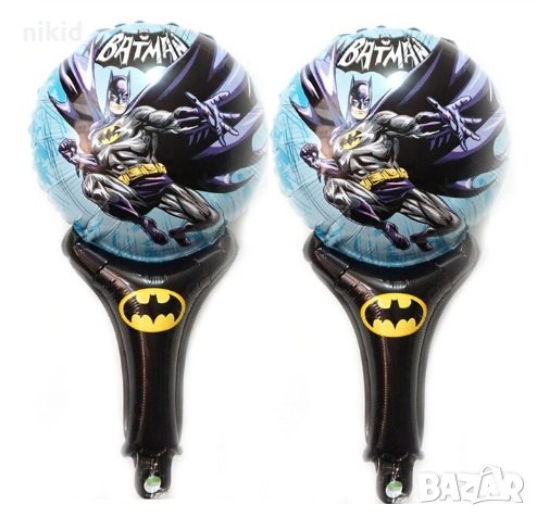 Батман балон фолио фолиев хелий дръжка