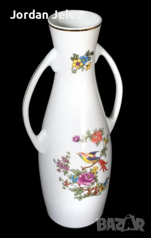 Голяма ваза от Hollohaza Hungary., снимка 3 - Вази - 50294980