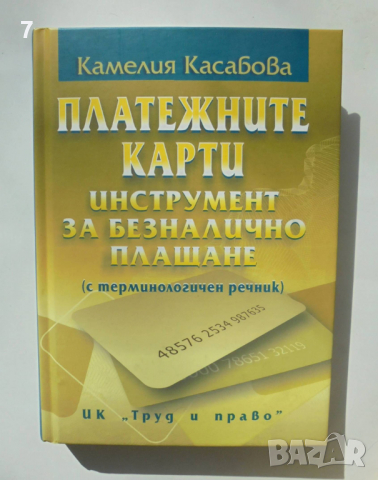 Книга Платежните карти - инструмент за безналично плащане - Камелия Касабова 2012 г., снимка 1