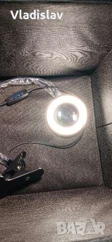 LED настолна гъвкава лампа с щипка, снимка 7 - Лед осветление - 53452794