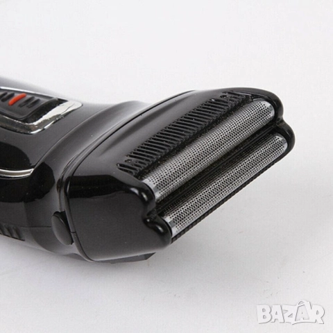 Тример за мъже Kemei KM-8013 с миеща се глава, Черен, снимка 6 - Тримери - 52832122